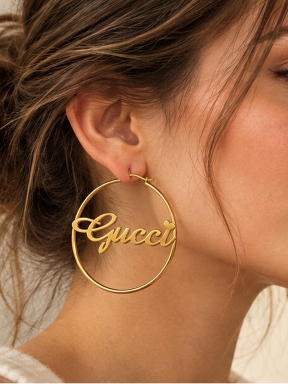 Designer Inspired 2 1/4” Exaggerated Hoops
